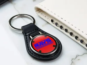 Rays Car Keychain Stylish Leather Tuning Design